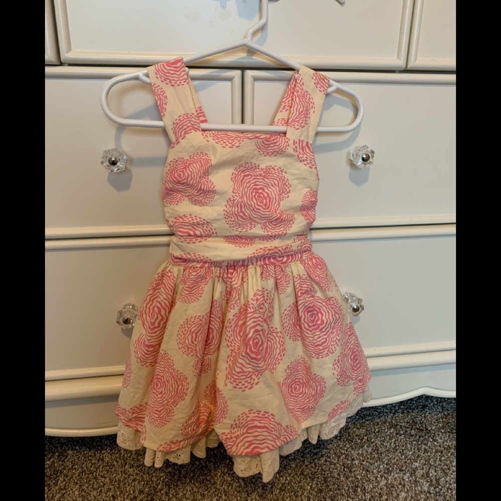 Beautiful Persnickety pink and cream colored dress
